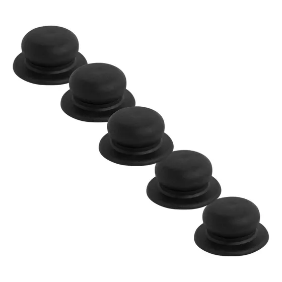 Jogo Pomel Puxador Para Tampas De Panelas Kit Com 5 Peças
