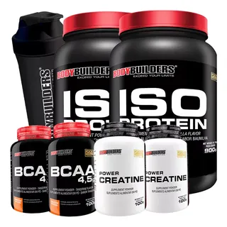 Combo Whey Protein Isolado + 2x Creatina + 2x Bcaa + Shaker Combo Whey Protein Isolado + 2x Creatina + 2x Bcaa + Shaker