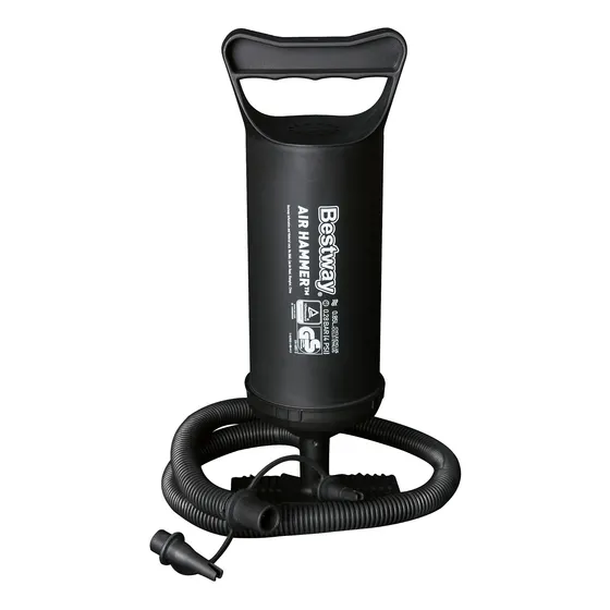 Bomba de aire manual portátil Bestway 62002 para camping color negro 4psi