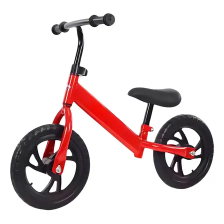 Bicicleta De Equilíbrio Infantil Kidino Bicicleta Sem Pedal Vermelha Vermelho