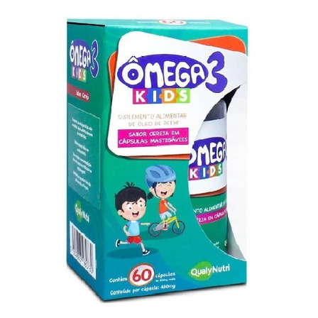 Omega 3 Kids Óleo Peixe 60 Cápsulas Mastigáveis Cereja Omega 3 Kids Óleo Peixe 60 Cápsulas Mastigáveis Cereja