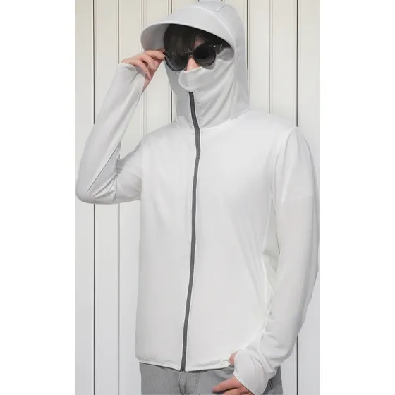 Upf 50+ Uv Pareja Ropa De Protección Solar Cremallera Sudade