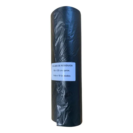 Bolsa De Residuos Basura Rollo 100x120 Pack X 10 Unidades
