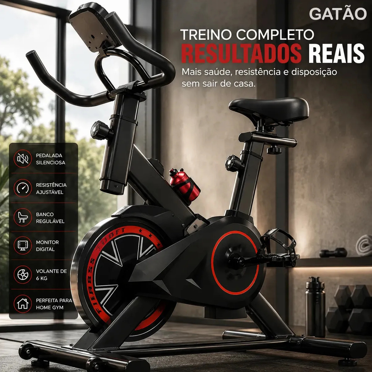 Bicicleta Ergometrica Fitness Spinning