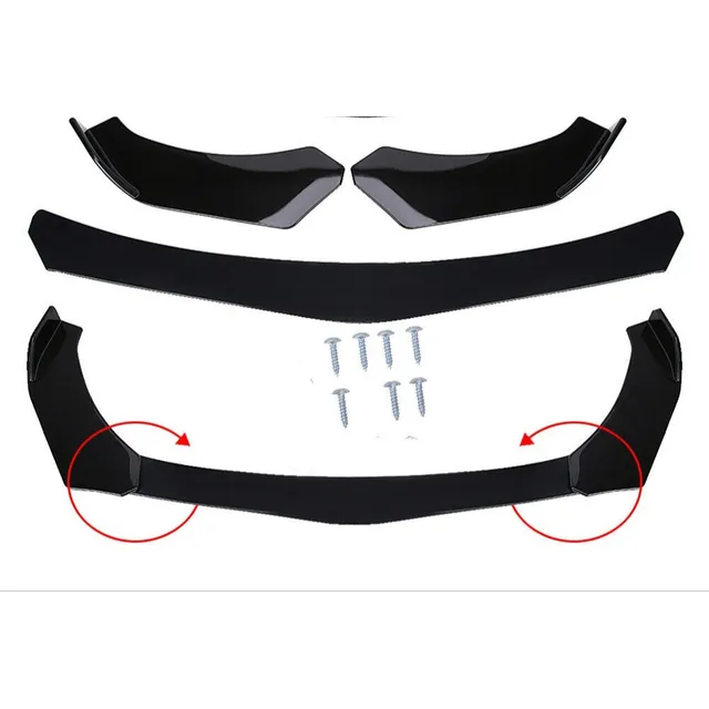 Front Lip Body Kit Spoiler Kit 3 Piezas Jdm