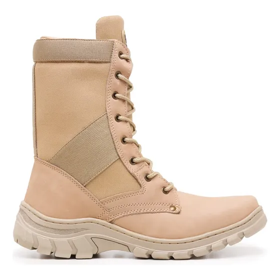 Bota Táctica Acero Infanteria Arena Uniforme