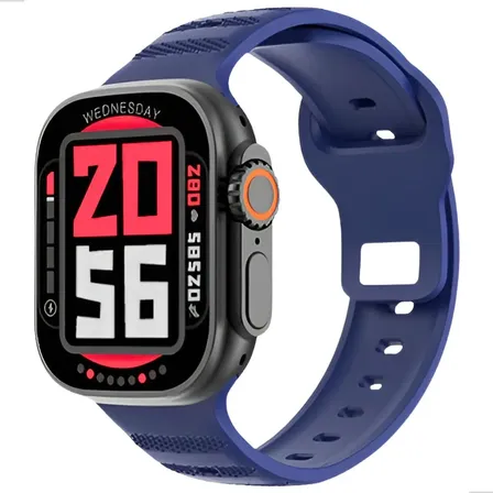 Relógio Smartwatch Inteligente Awei H37 Ip65 Resistente A Água Chamada Bluetooth Mensagem Tela Amoled 1,83 Fitness Academia Preto Azul-marinho