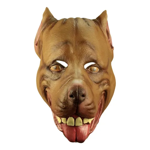 CreepyParty Máscara Látex De Perro Pug Bulldog – Cabeza Completa Para Halloween Y Fiestas