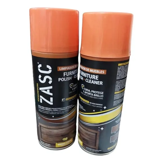 Limpiador Lustrador Muebles Multisuperficie Spray Marca Zasc