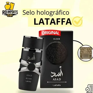 Lattafa Perfume Árabe Asad Elixir Lattafa Masculino Edp 100ml Original Importado