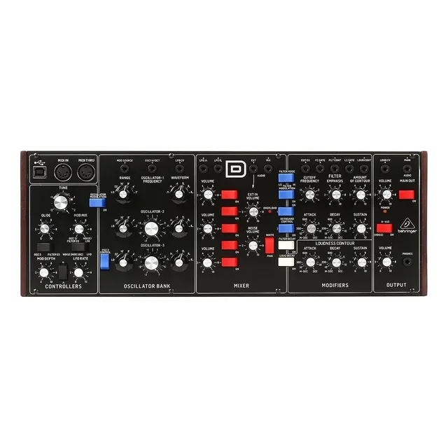 Sintetizador Behringer Model D Análogo Monofónico