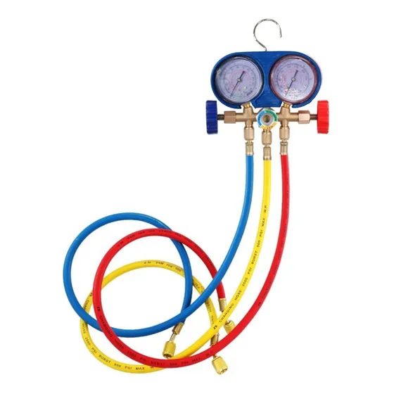 Manometro Refrigeracion R12 R22 R134a 3 Vias 2500psi Saco
