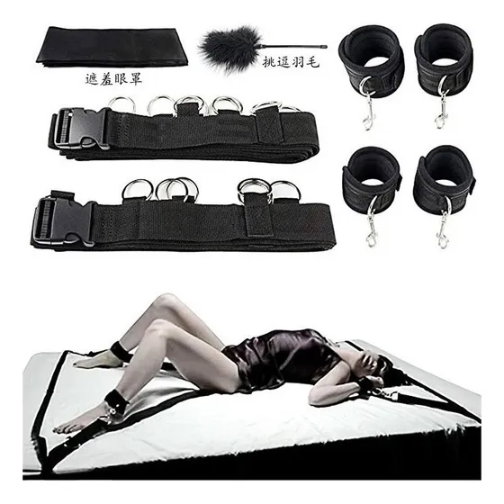 Para Treinamento Sm, Alças De Cama De Pelúcia, Bondage