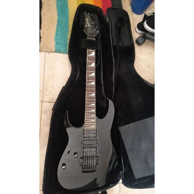 Guitarra Eléctrica Ibanez Rg 370 Ebony Zurda Floyd Estuche