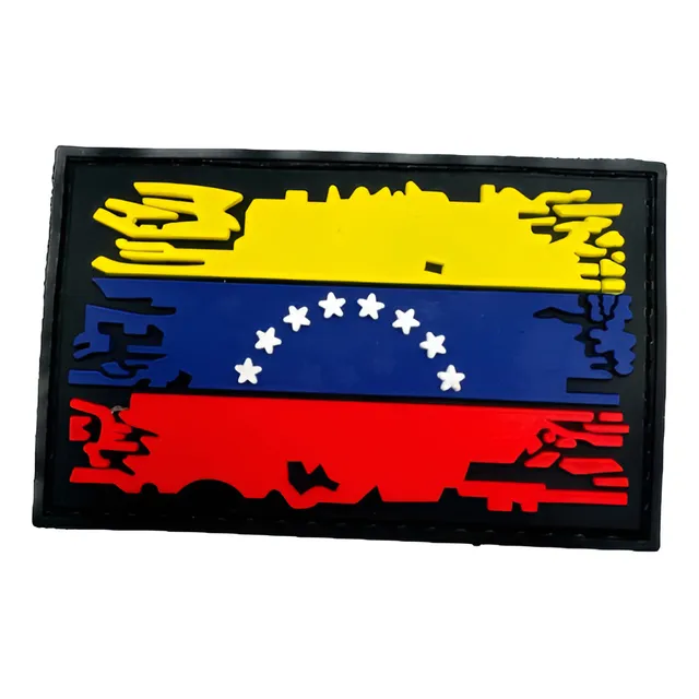 Parche Táctico Bandera De Venezuela Con Velcro Pvc Parches 