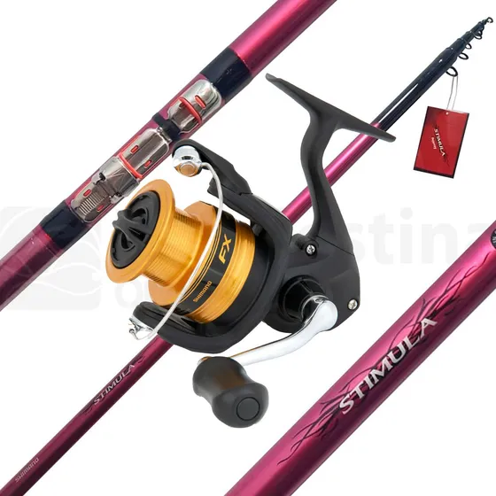 Combo Pejerrey Shimano Stimula 4,20mts Reel Multifilamento