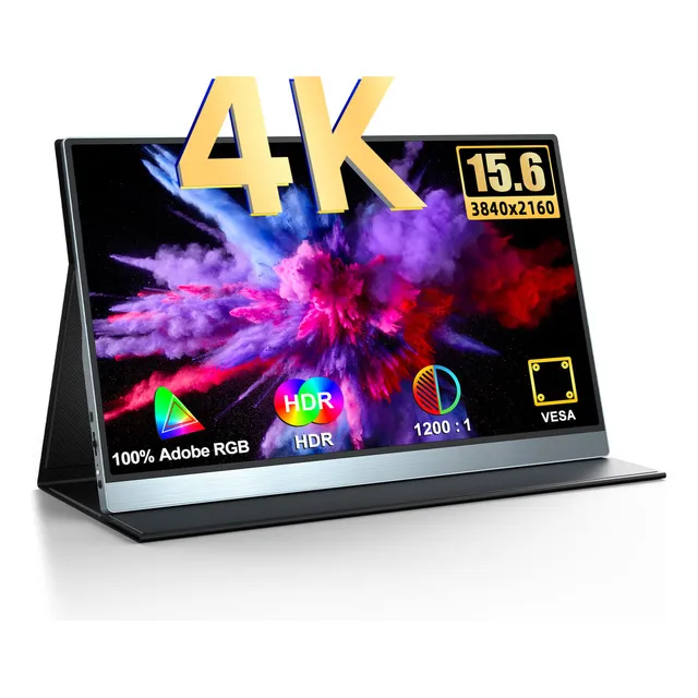 Uperfect Monitor Portátil 15.6 Pulgadas 4k Uhd 127/220v, Pc Gamer Pantalla Laptop,con Vesa Y Funda Protectora,usb-c, Hdmi,altavoces Incorporado,para Phones Pad Win Mac Ps Switch Xbox,segundo Monitor
