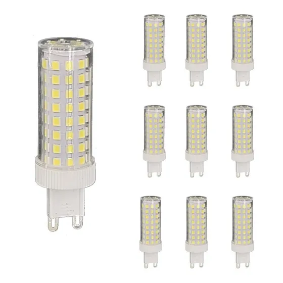 10x Lâmpada Led Halopim G9 15w 96 Leds Para Lustre Arandela Cor da luz Branco-frio 127/220V