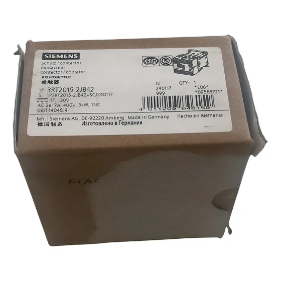 3rt2015-2jb42 Contactor De Potencia, Ac-3e/ac-3,  Siemens