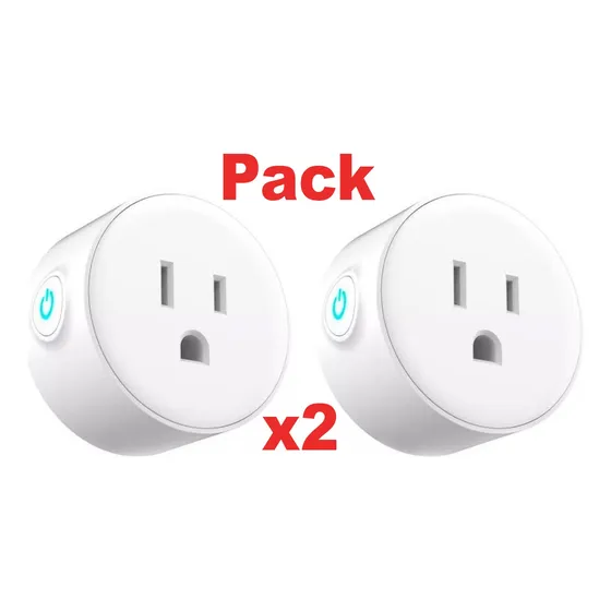 2x Tomacorriente Enchufe Inteligente Wifi Bt Tuya Alexa