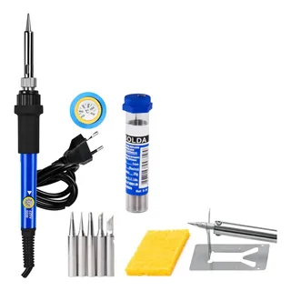 Ferro De Solda 60w Temperatura Ajustavel Profissional Kit Ferro De Solda 60w Temperatura Ajustavel Profissional Kit