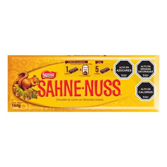 Chocolate Sahne Nuss Almendras 160 G