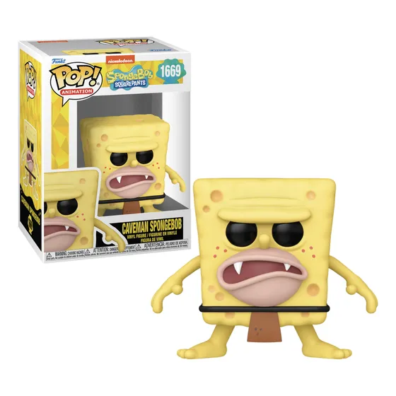Bob Esponja Caveman Funko Pop 1669 Bob Esponja Aniversario