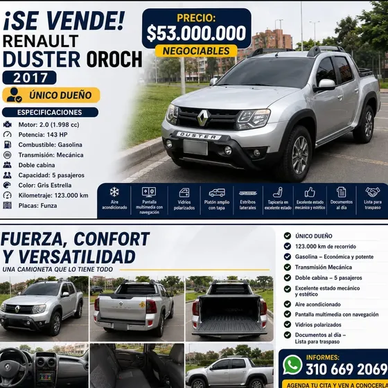 Renault Duster 2017 Oroch