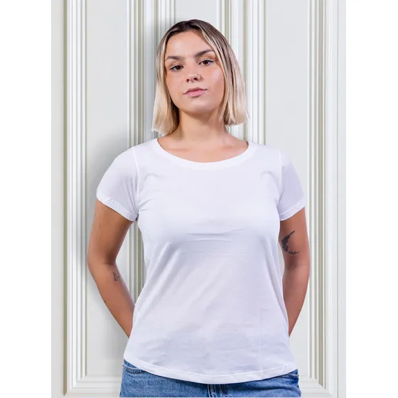 Remera Basica Cuello Redondo Mujer