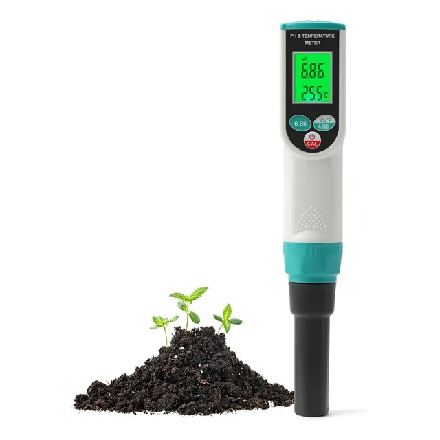 Medidor Digital De Ph Y Temperatura Para Suelo 2 En 1 