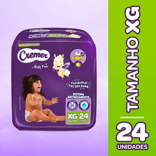 Fraldas Cremer Xg X 24 Unidades Fraldas Cremer Xg X 24 Unidades