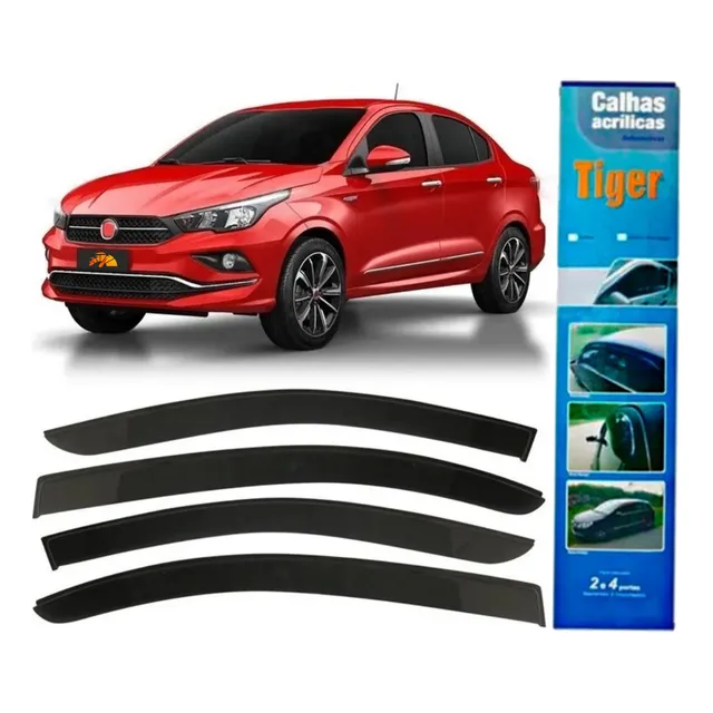Calha Chuva Defletor Fiat Cronos Todos 4 Portas