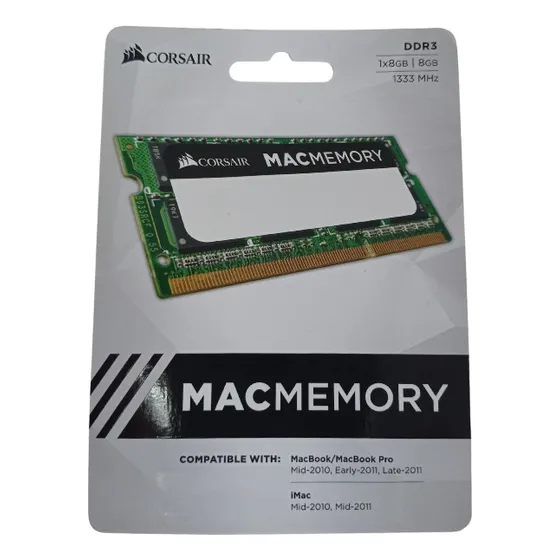 Mac Memory Corsair, 8gb, Ddr3, 1333mhz, Cmsa8gx3m1a1333c9