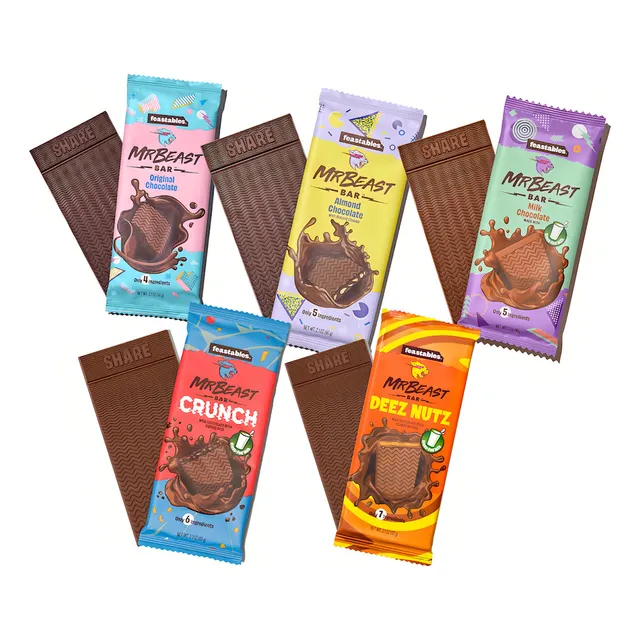 Mr Beast Chocolate ( 5 Barras Pack)