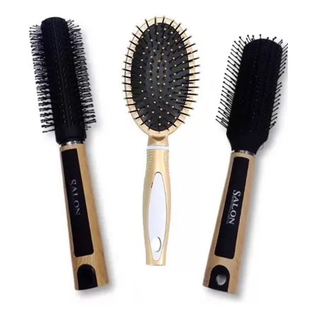 Set De 3 Peines Cepillos De Pelo Cabello Mujer Belleza