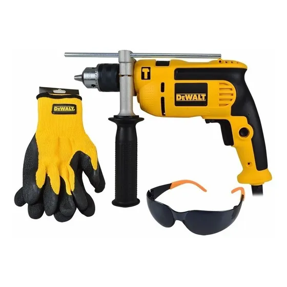 Taladro Rotomartillo 1/2 650w Guantes+lente Dwe1650si Dewalt