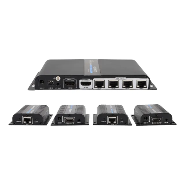 Extensor Distribuidor Hdmi 4 Extensores 40 Mts Ens-ex704