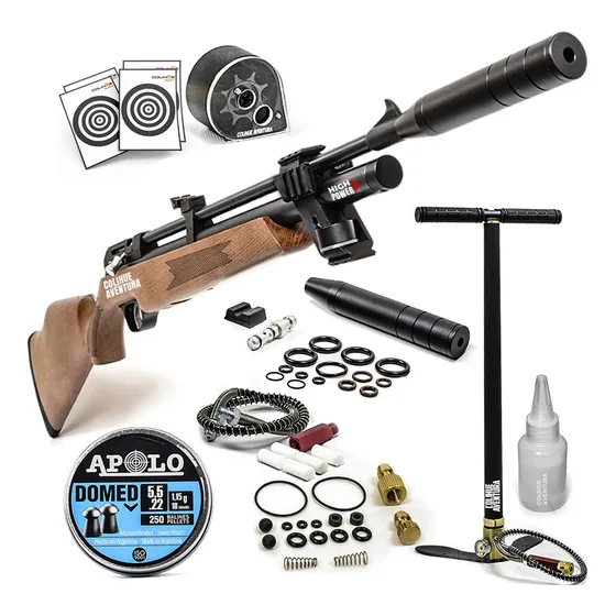 Rifle Pcp Fox Pr900 High Power Cal 5,5mm + Inflador 300bar 