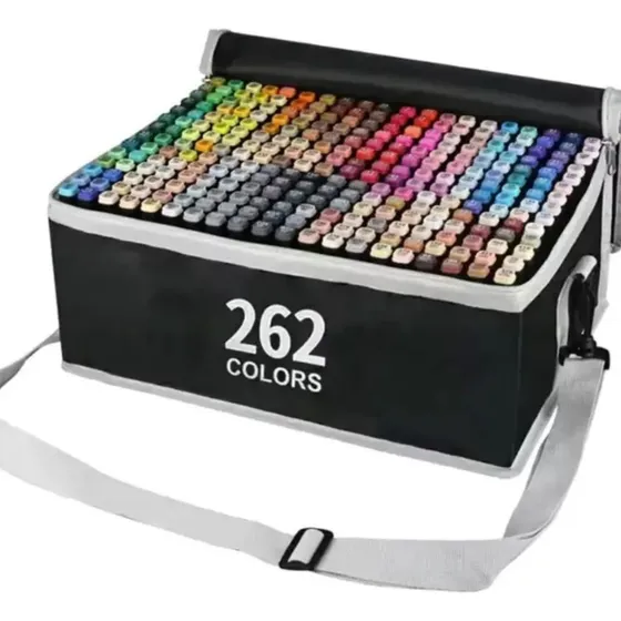 Marcadores Touch Doble Punta X 262  Bolso Con Base Y Tirante