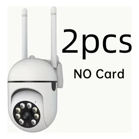 Kit 2 Câmeras Wi-fi Segurança Áudio Visão Branco