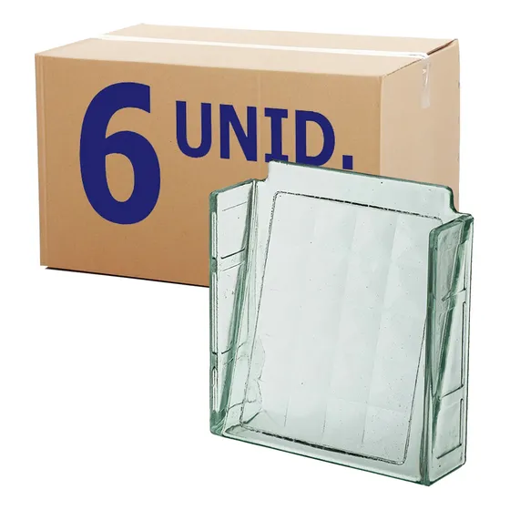 6 Elemento Veneziana 20x20 Promoção Transparente Tijolo