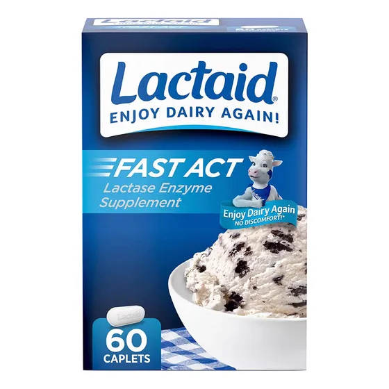 Capsulas Lactaid Intolerancia A La Lactosa.