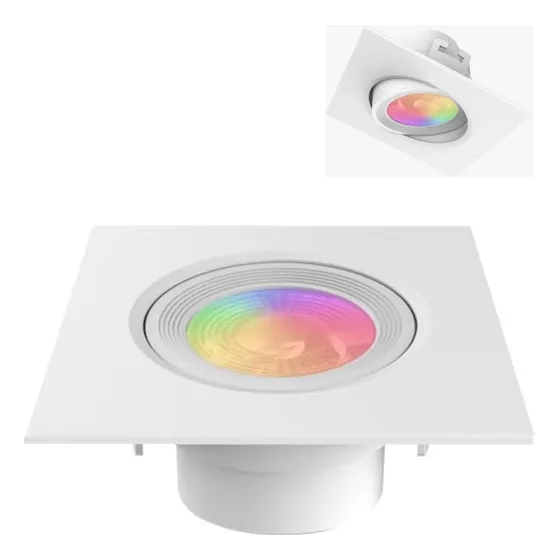 Lampada Spot Led Inteligente Dicroica Alexa Wifi Embutir