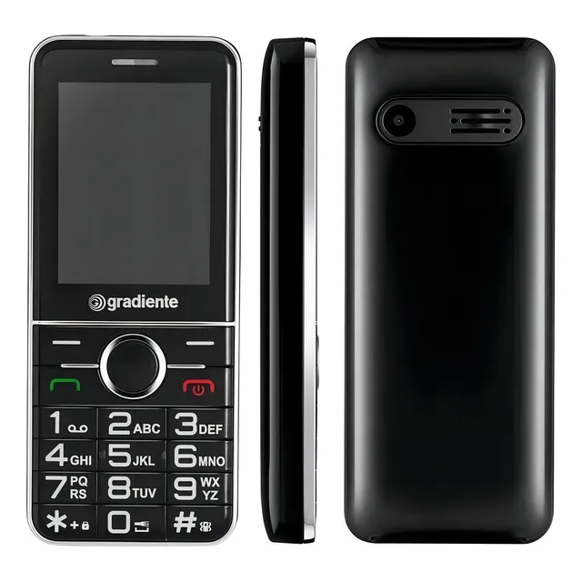 Gradiente Gsm Vibe.205p DualSIM tela 2.4" - Preto