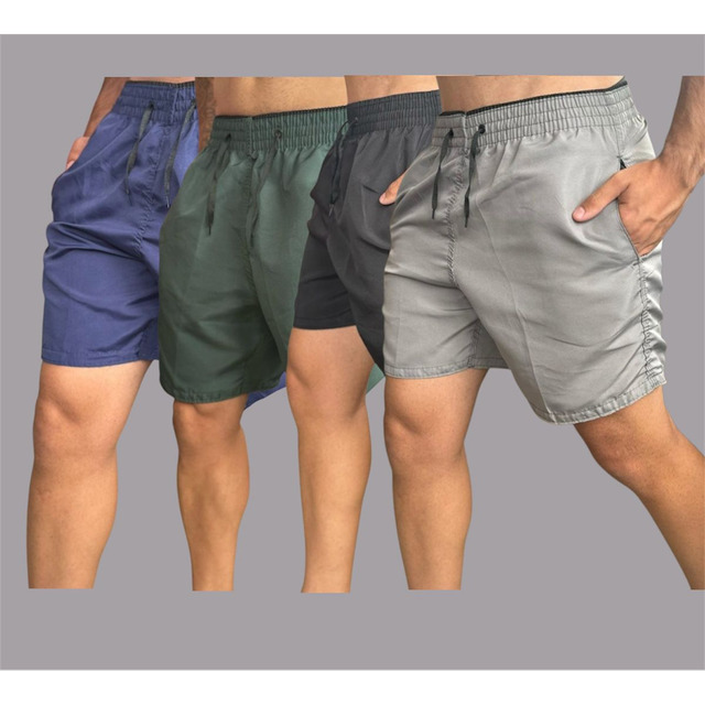 4 Short Tactel Masculino Bermuda Praia Casual Academia Bolso 4 Short Tactel Masculino Bermuda Praia Casual Academia Bolso