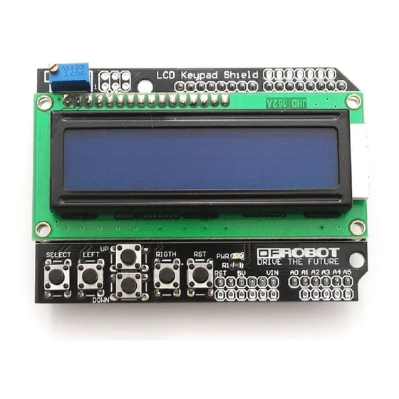 Display Lcd Keypad Shield 16x02 Com Teclado Botoes Arduino Mingwu Electronics