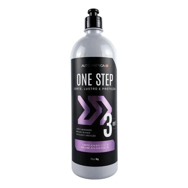 Polidor One Step 3 Em 1 Autoamerica 1kg Corte Refino Lustro