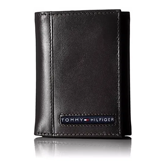 Billeteras Hombre Tommy Hilfiger 3 Cuerpos Negro/marron Usa
