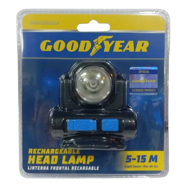 Linterna Led Recargable De Cabeza Frente Cable Tipo C
