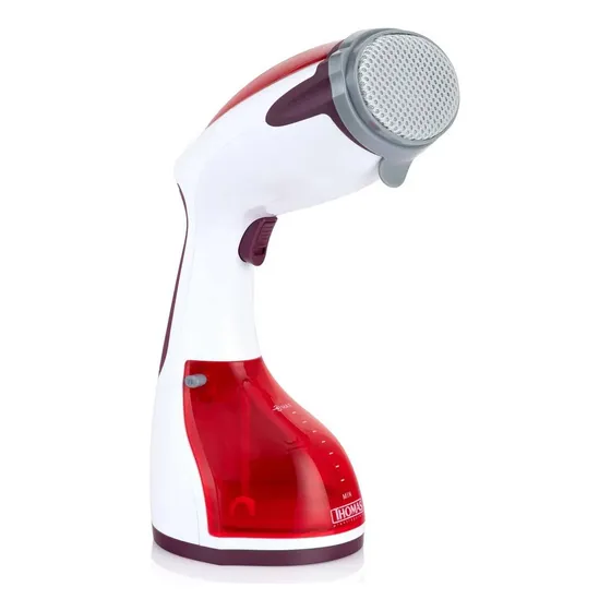Plancha Thomas Th-7300 Acero Inox - Vapor Color Rojo